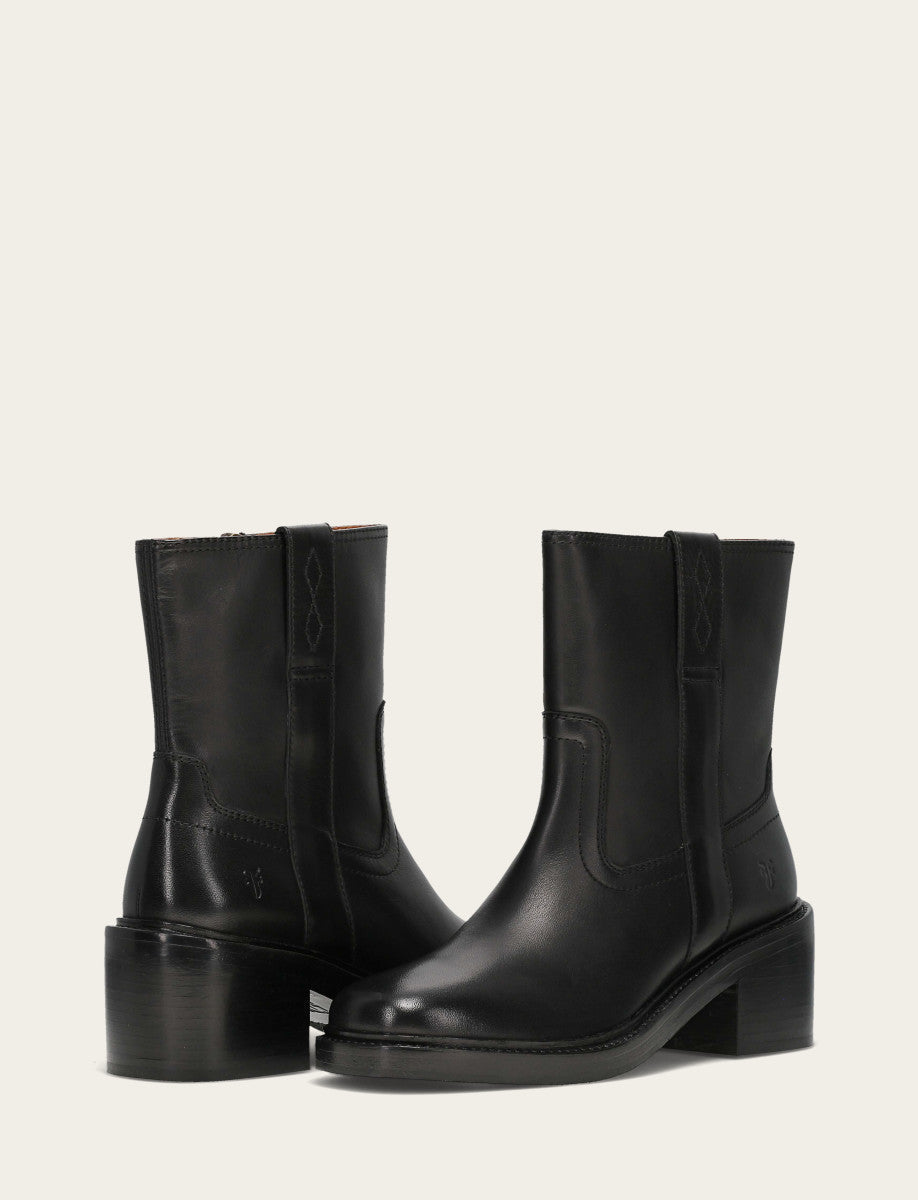 Women's Black Kate Short Inside Zip Boot | Frye Essential