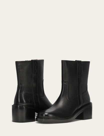Women's Black Kate Short Inside Zip Boot | Frye Essential