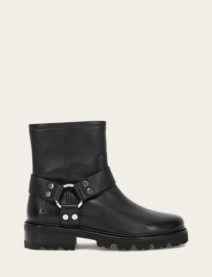 Women's Black Olivia Harness Short Booties | Frye Top Pick