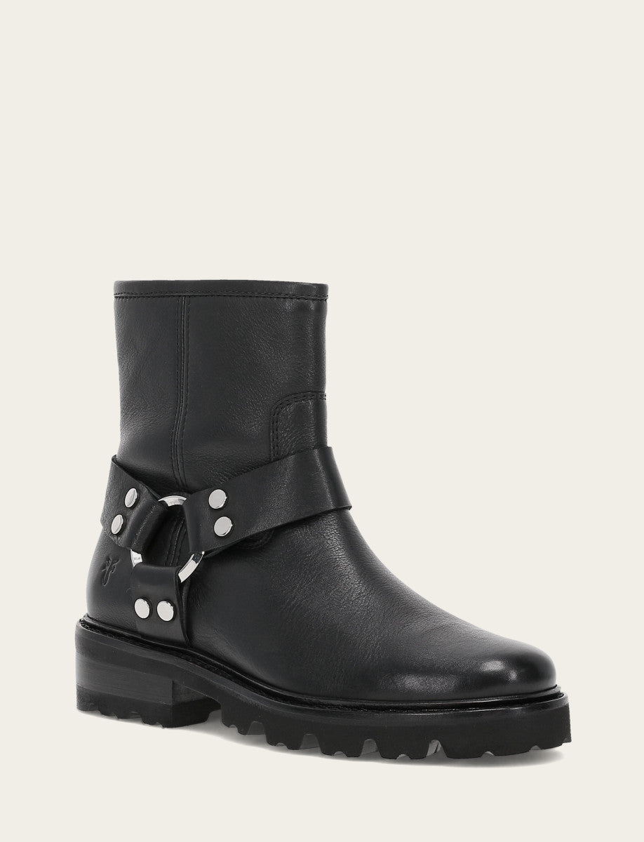 Women's Black Olivia Harness Short Booties | Frye Top Pick