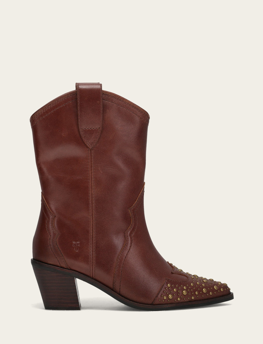 Women's Saddle Sara Wingtip Stud Western Boots | Frye Deals