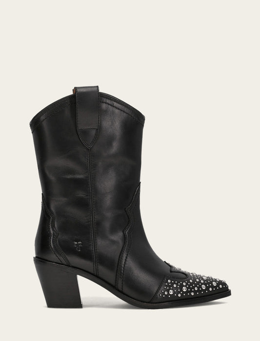 Women's Black Sara Wingtip Stud Boot | Frye Sale