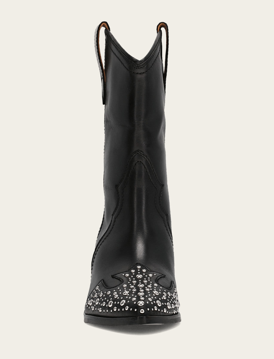 Women's Black Sara Wingtip Stud Boot | Frye Sale