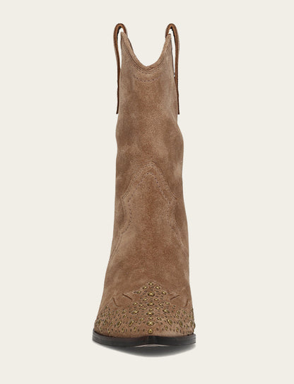 Women's Almond Sara Wingtip Stud Boot | Frye Recommended