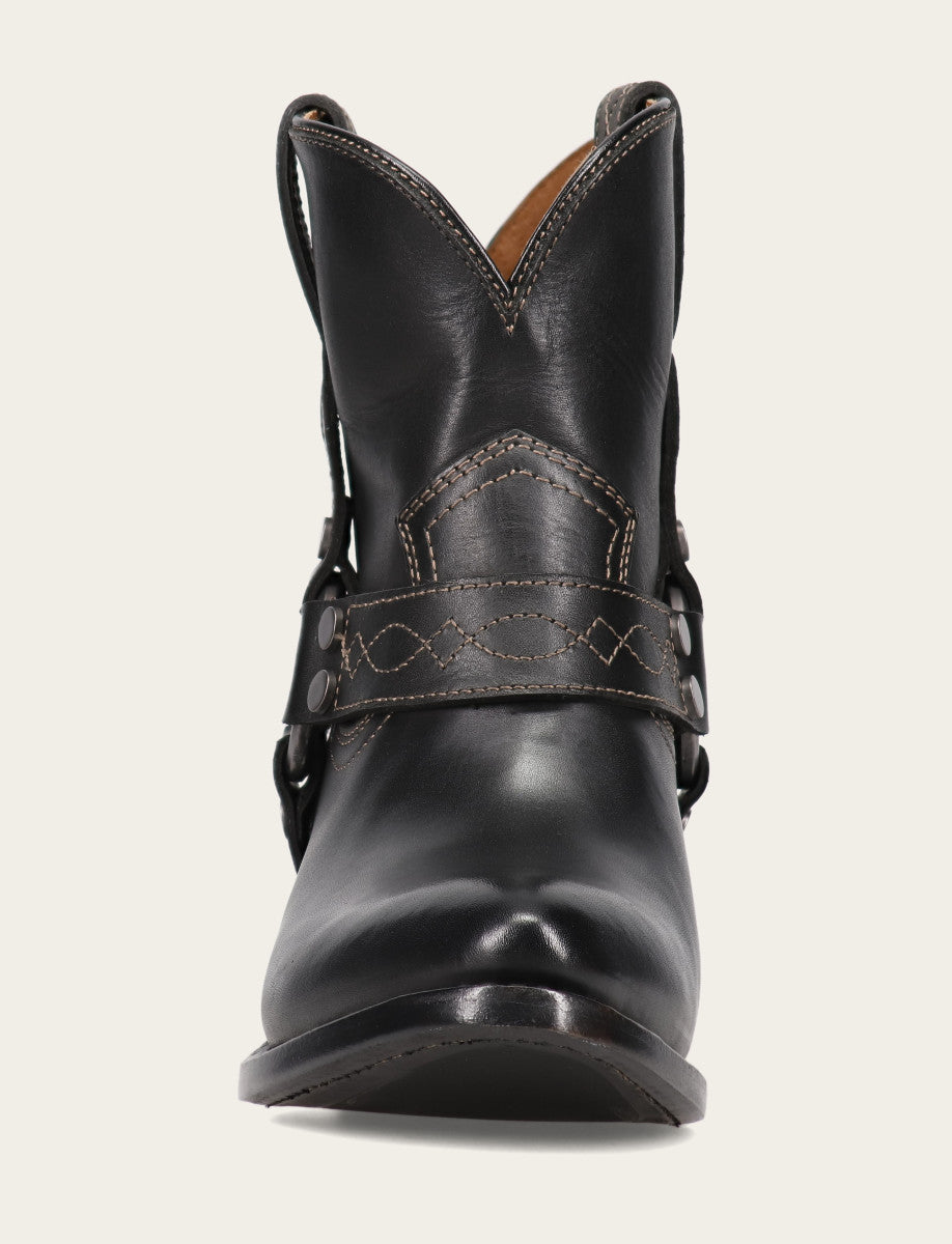 Women's Black Billy Short Harness Booties | Frye Trusted