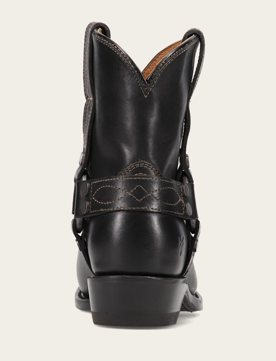 Women's Black Billy Short Harness Booties | Frye Trusted