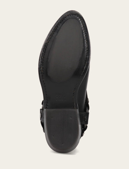 Women's Black Billy Short Harness Booties | Frye Trusted