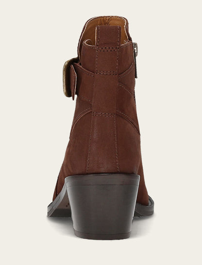 Women's Brown Piper Booties | Frye Trusted