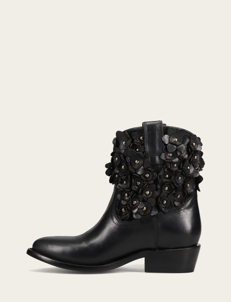 Women's Black Billy Flower Boot | Frye Trusted