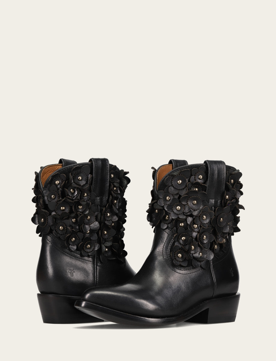 Women's Black Billy Flower Boot | Frye Trusted