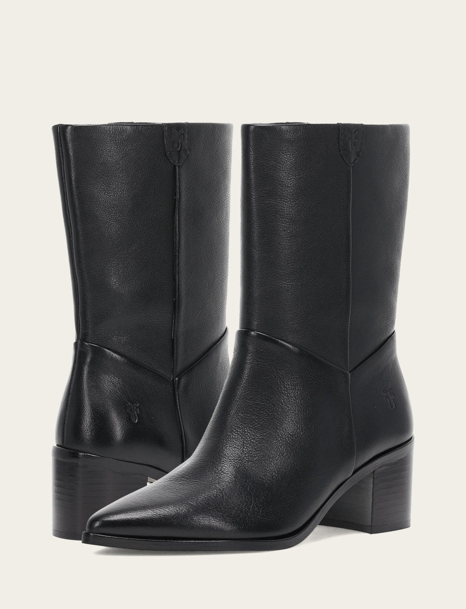 Women's Black Sadie Softy Mid Booties | Frye Best Price
