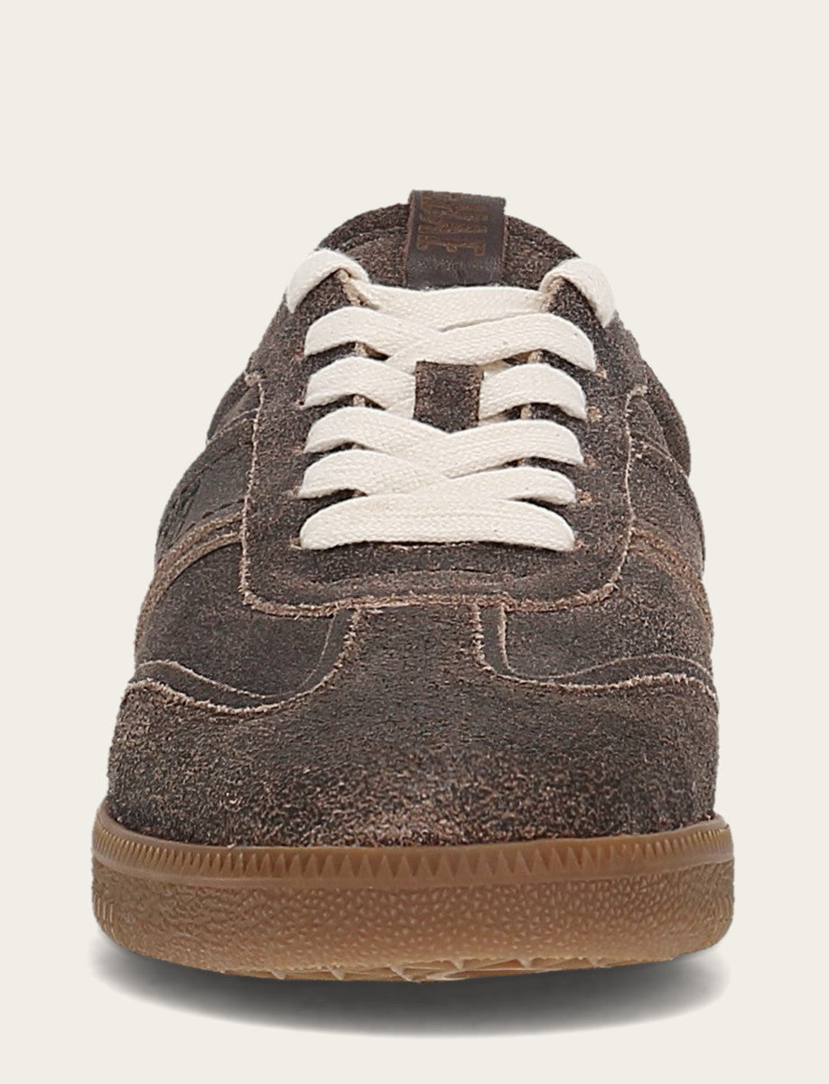 Women's Dark Truffle Milly Low Lace Shearling Sneaker | Frye New