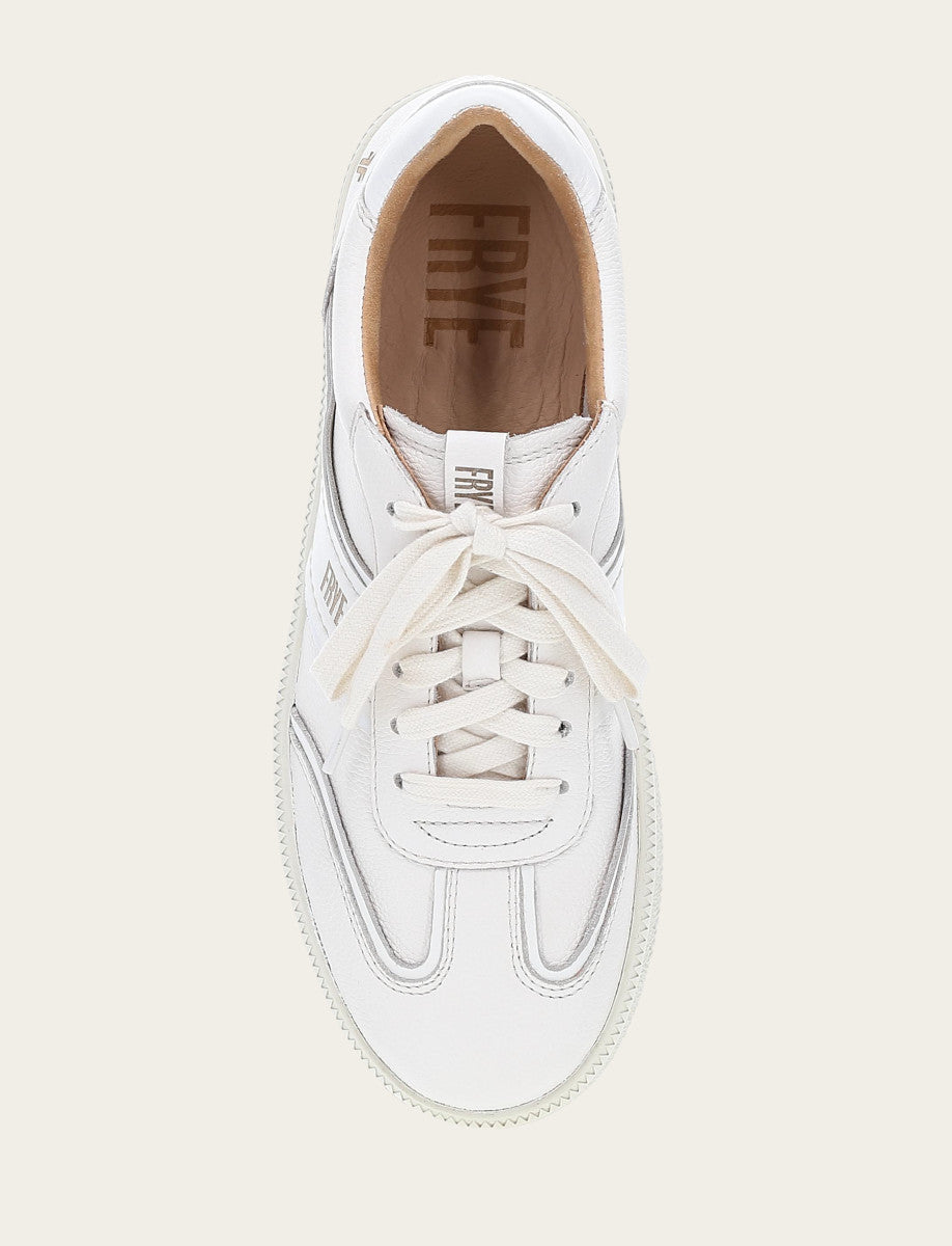 Women's White Milly Low Lace Sneakers | Frye Essential