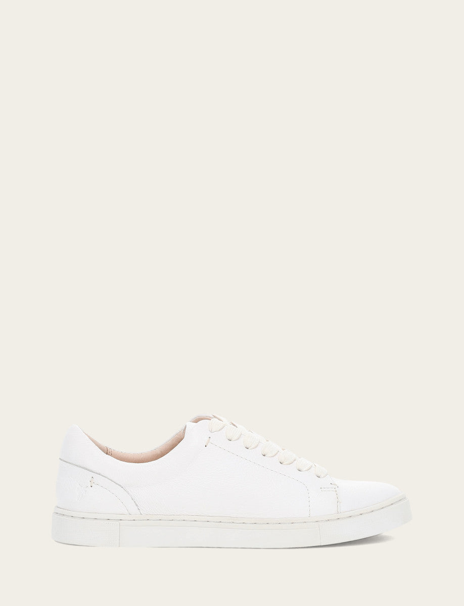 Women's White Ivy Low Lace Sneakers | Frye Quality