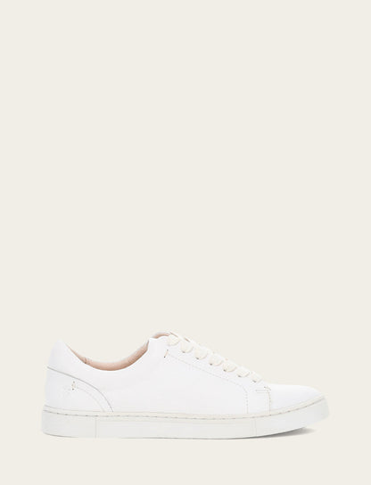 Women's White Ivy Low Lace Sneakers | Frye Quality