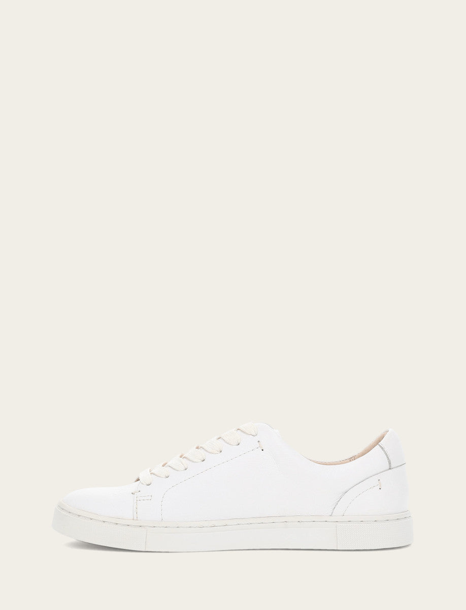 Women's White Ivy Low Lace Sneakers | Frye Quality