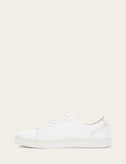 Women's White Ivy Low Lace Sneakers | Frye Quality