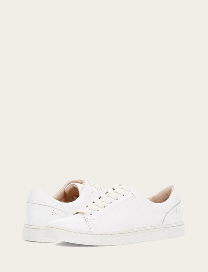 Women's White Ivy Low Lace Sneakers | Frye Quality