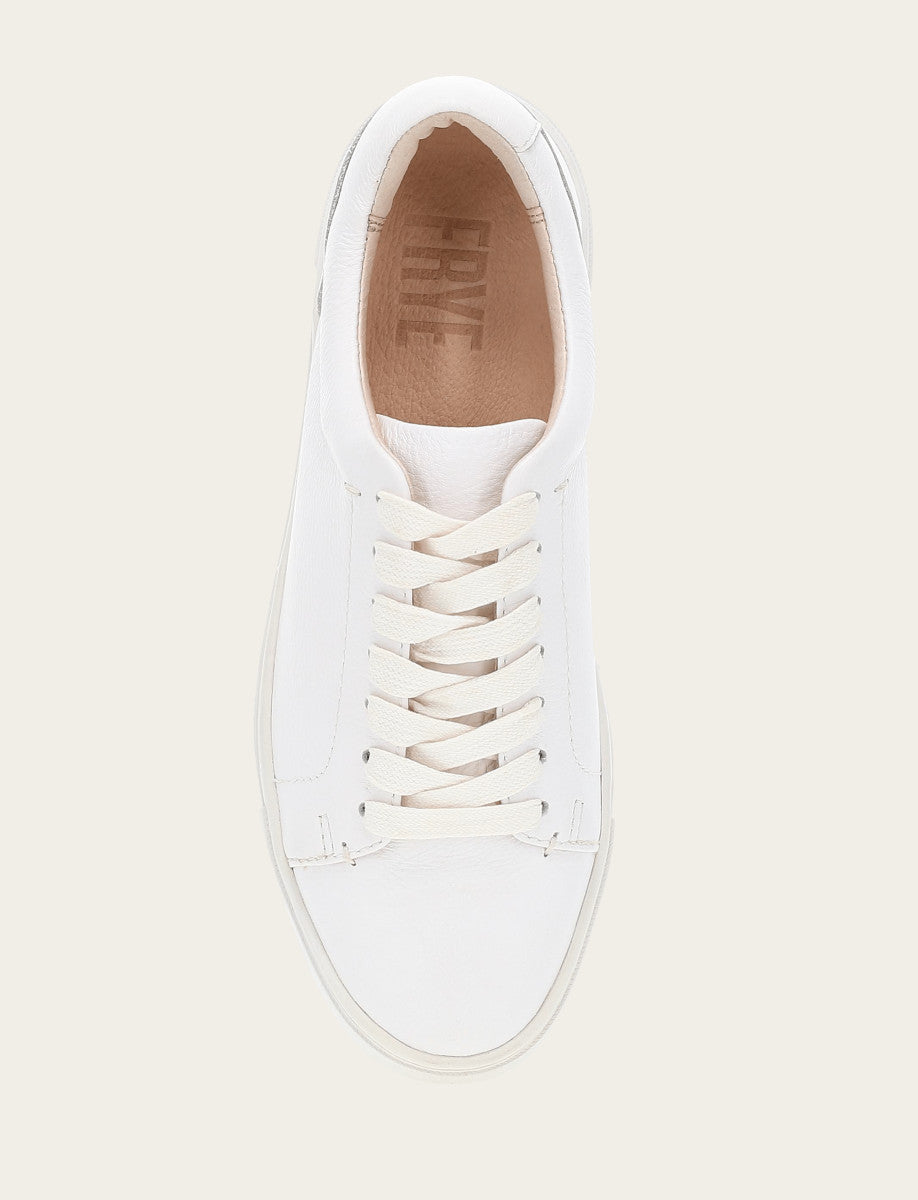 Women's White Ivy Low Lace Sneakers | Frye Quality
