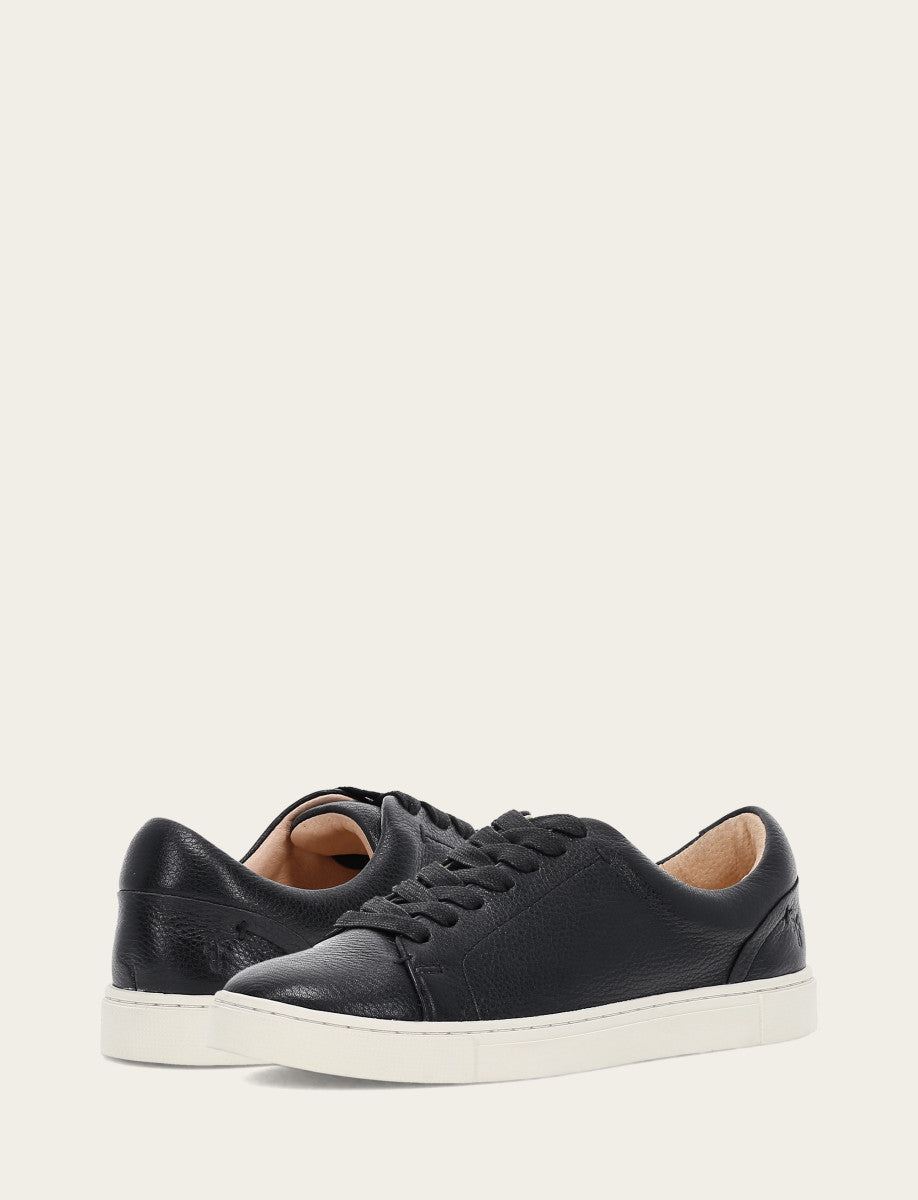 Women's Black Ivy Low Lace Sneakers | Frye New