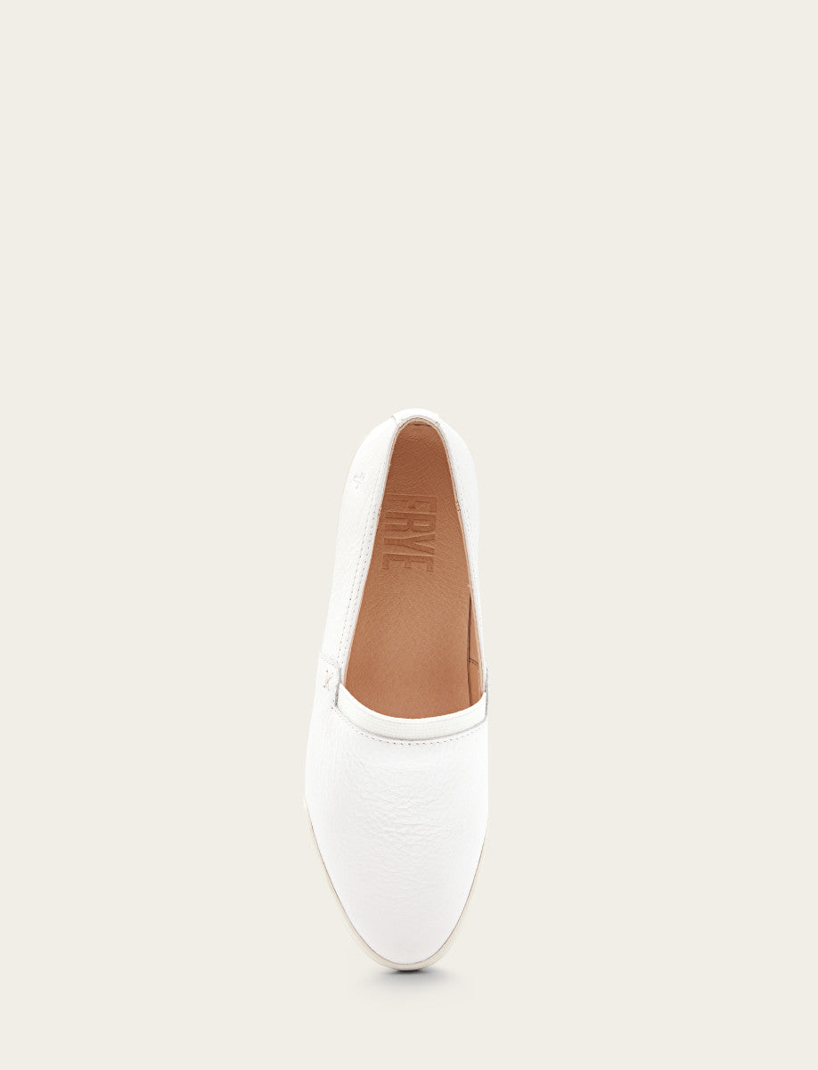 Women's White Melanie Slip On Sneakers | Frye Trusted