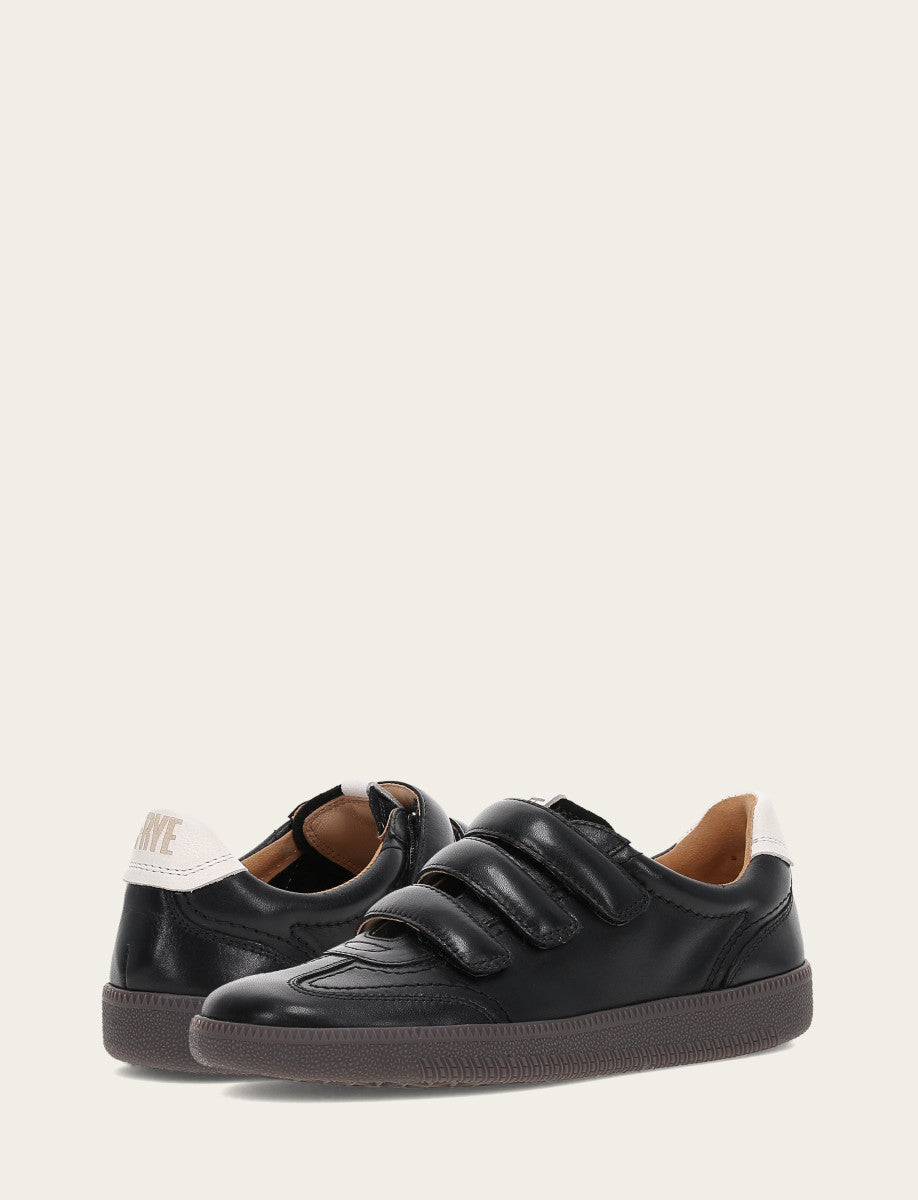 Women's Black Milly 3 Strap Sneakers | Frye Discount