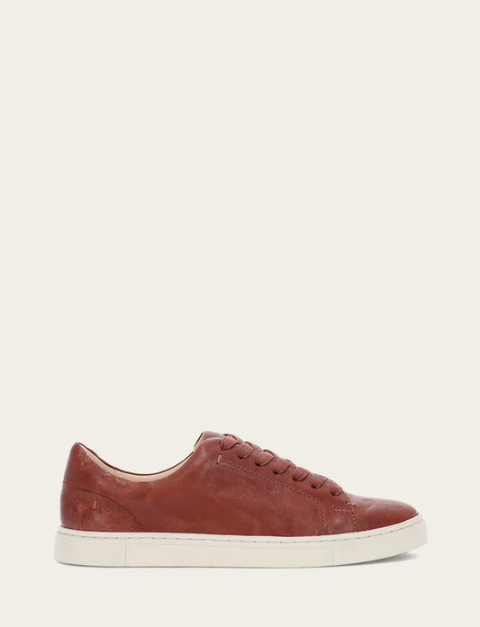 Women's Cognac Ivy Low Lace Sneakers | Frye Value