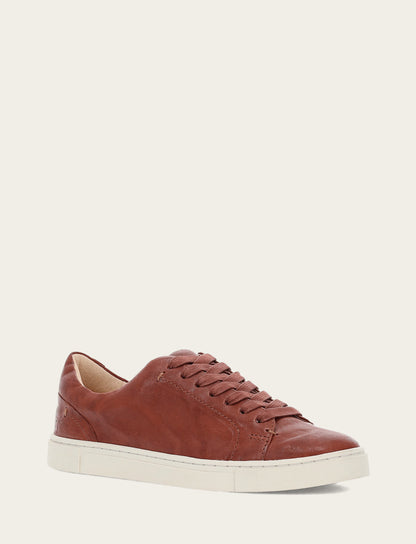 Women's Cognac Ivy Low Lace Sneakers | Frye Value