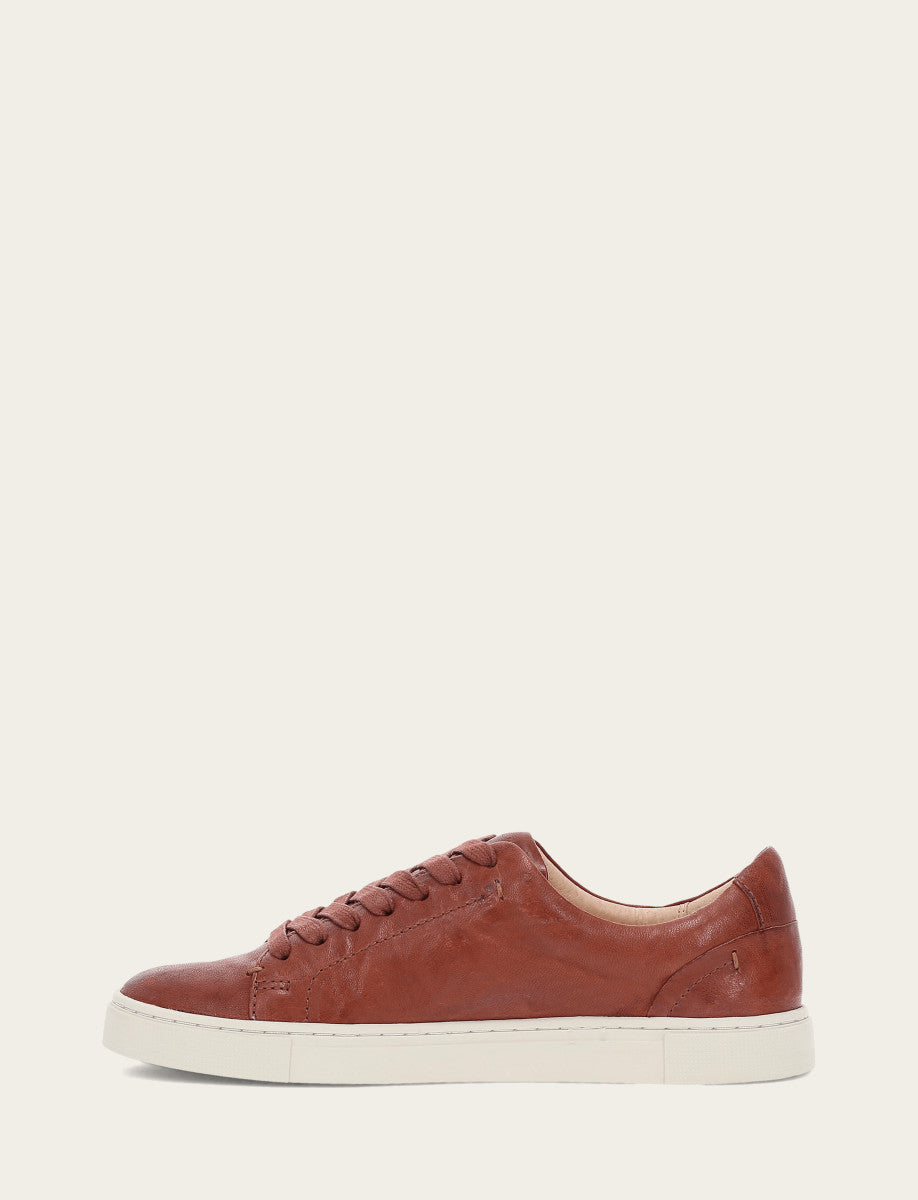 Women's Cognac Ivy Low Lace Sneakers | Frye Value