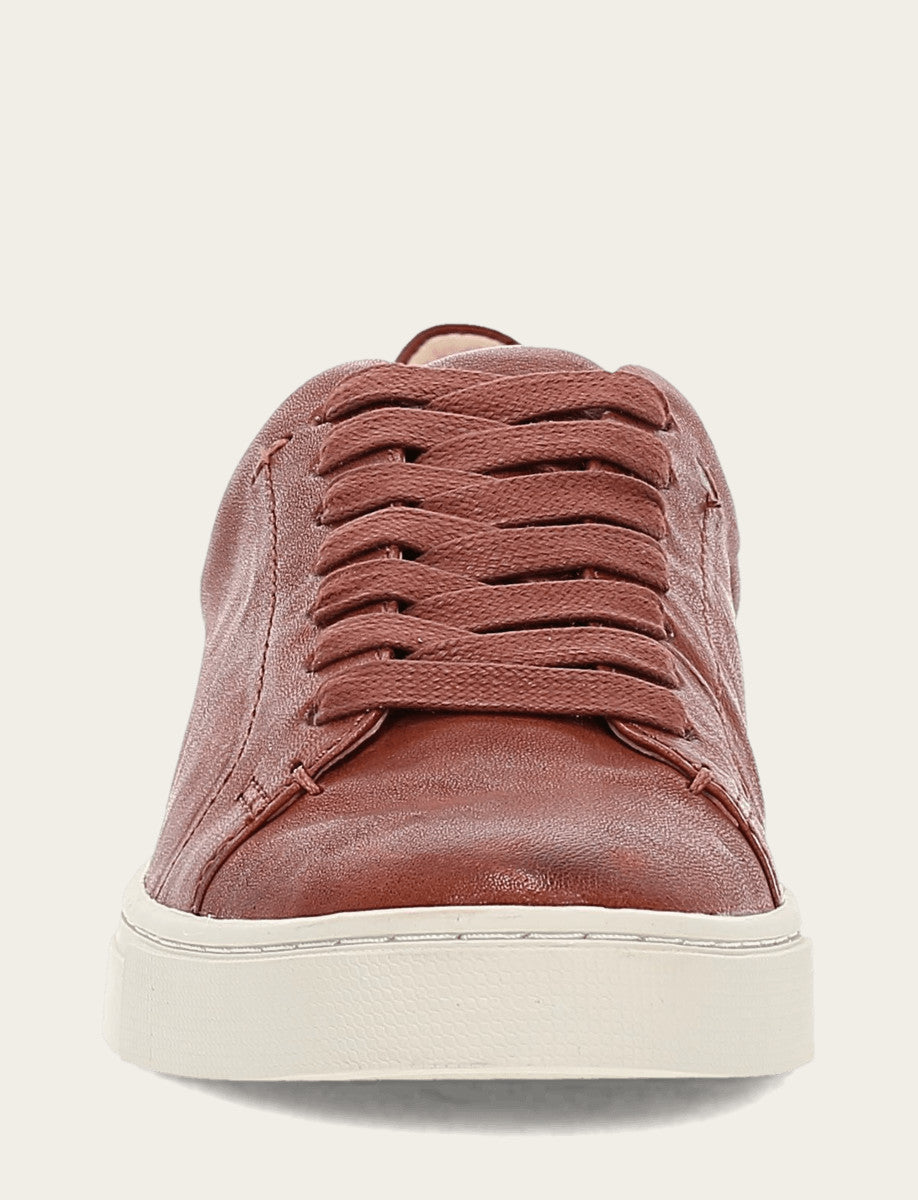 Women's Cognac Ivy Low Lace Sneakers | Frye Value