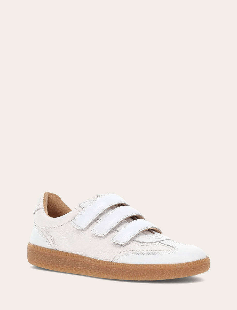 Women's White Milly 3 Strap Sneakers | Frye Exclusive