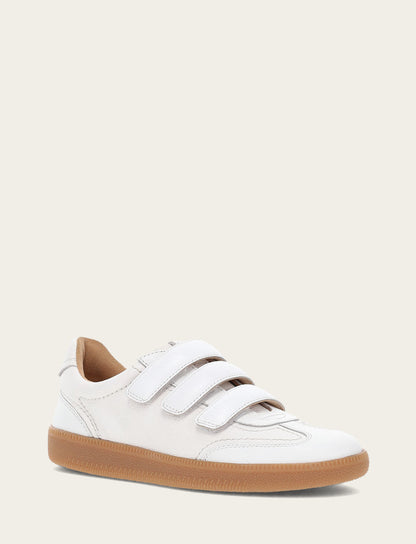 Women's White Milly 3 Strap Sneakers | Frye Exclusive