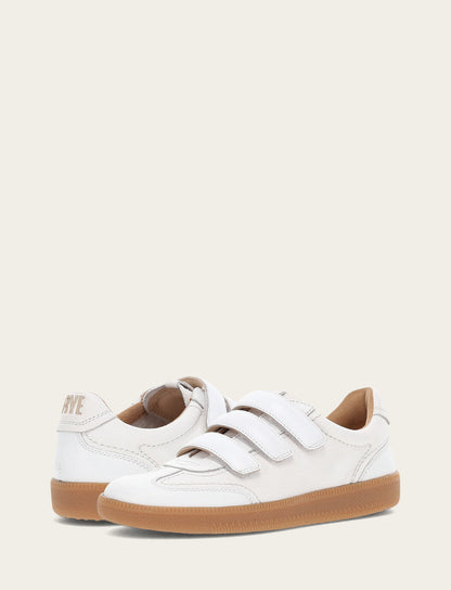 Women's White Milly 3 Strap Sneakers | Frye Exclusive
