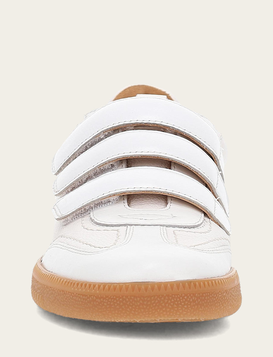 Women's White Milly 3 Strap Sneakers | Frye Exclusive