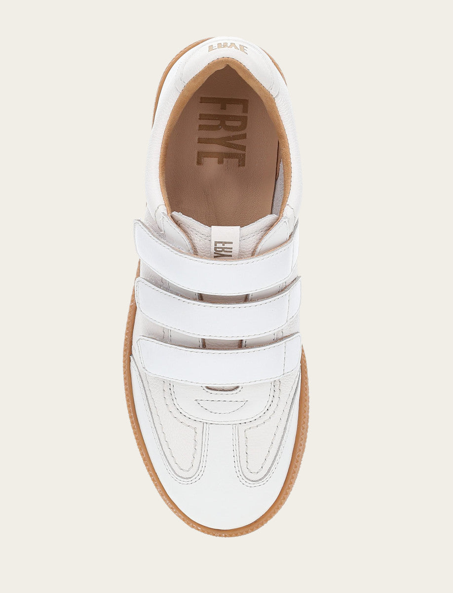 Women's White Milly 3 Strap Sneakers | Frye Exclusive