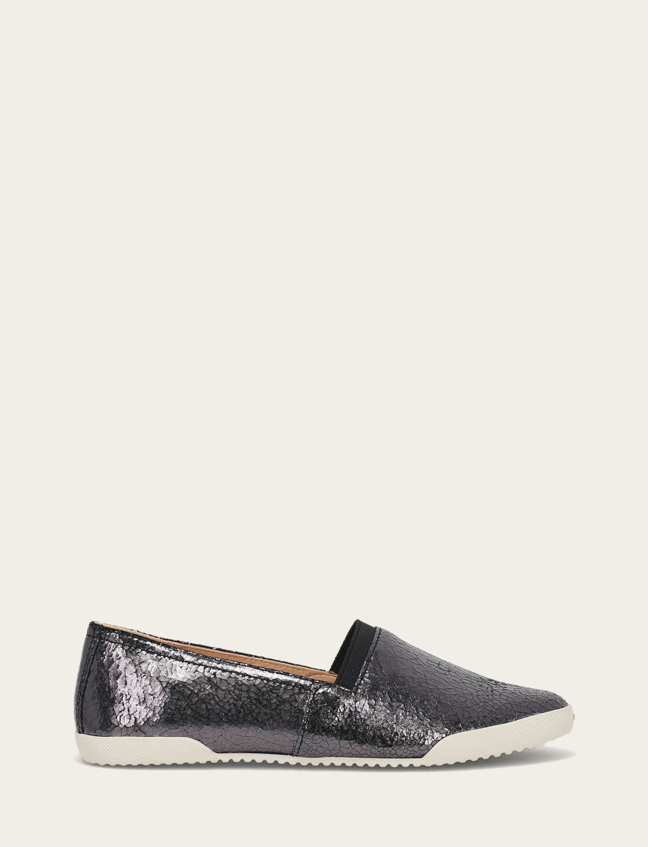 Women's Pewter Mirror Melanie Slip On Sneakers | Frye Best Seller