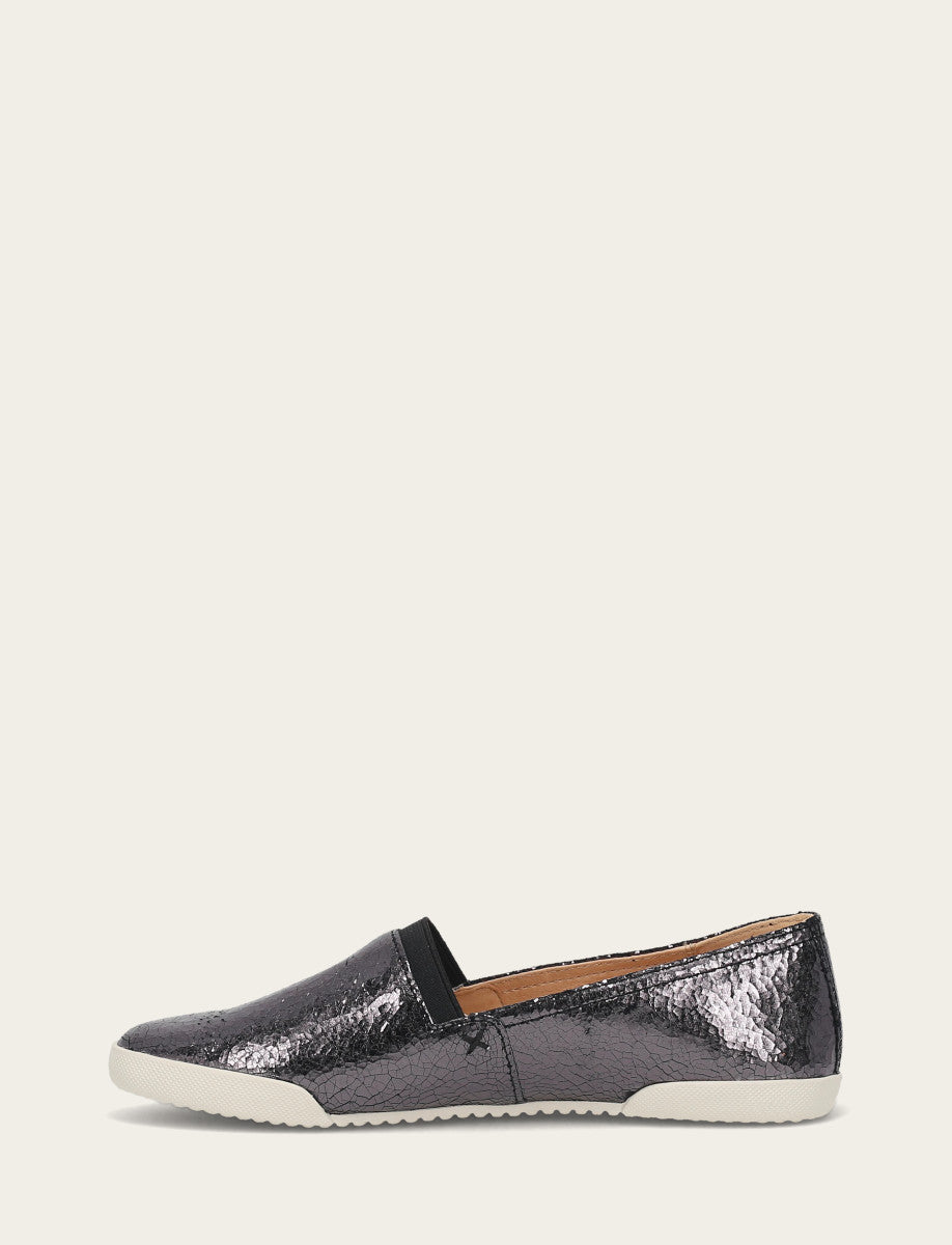 Women's Pewter Mirror Melanie Slip On Sneakers | Frye Best Seller
