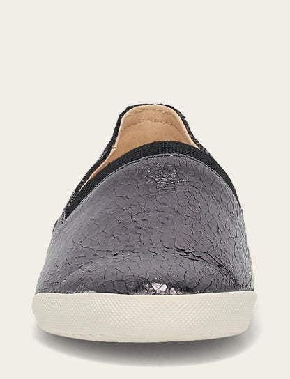 Women's Pewter Mirror Melanie Slip On Sneakers | Frye Best Seller