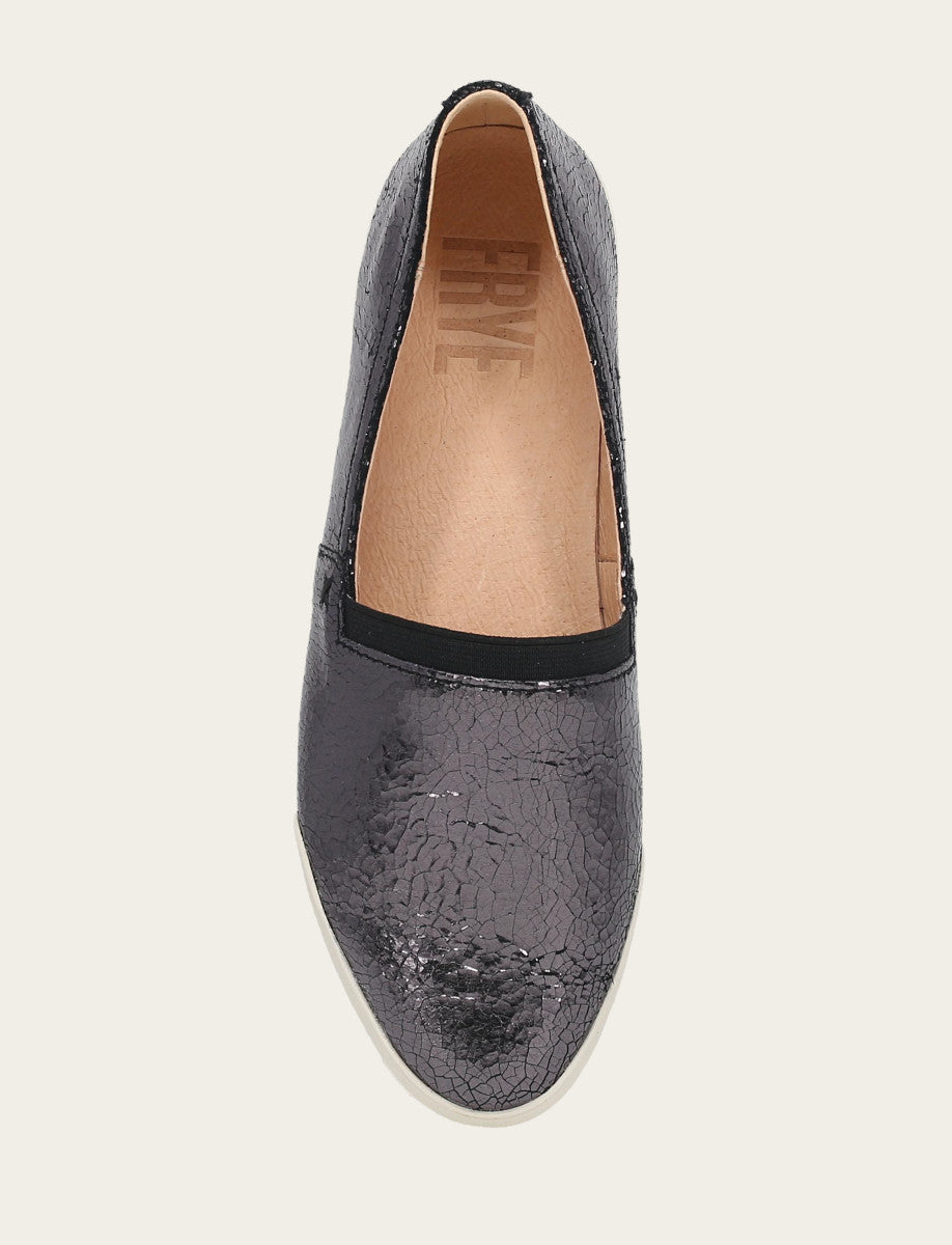 Women's Pewter Mirror Melanie Slip On Sneakers | Frye Best Seller