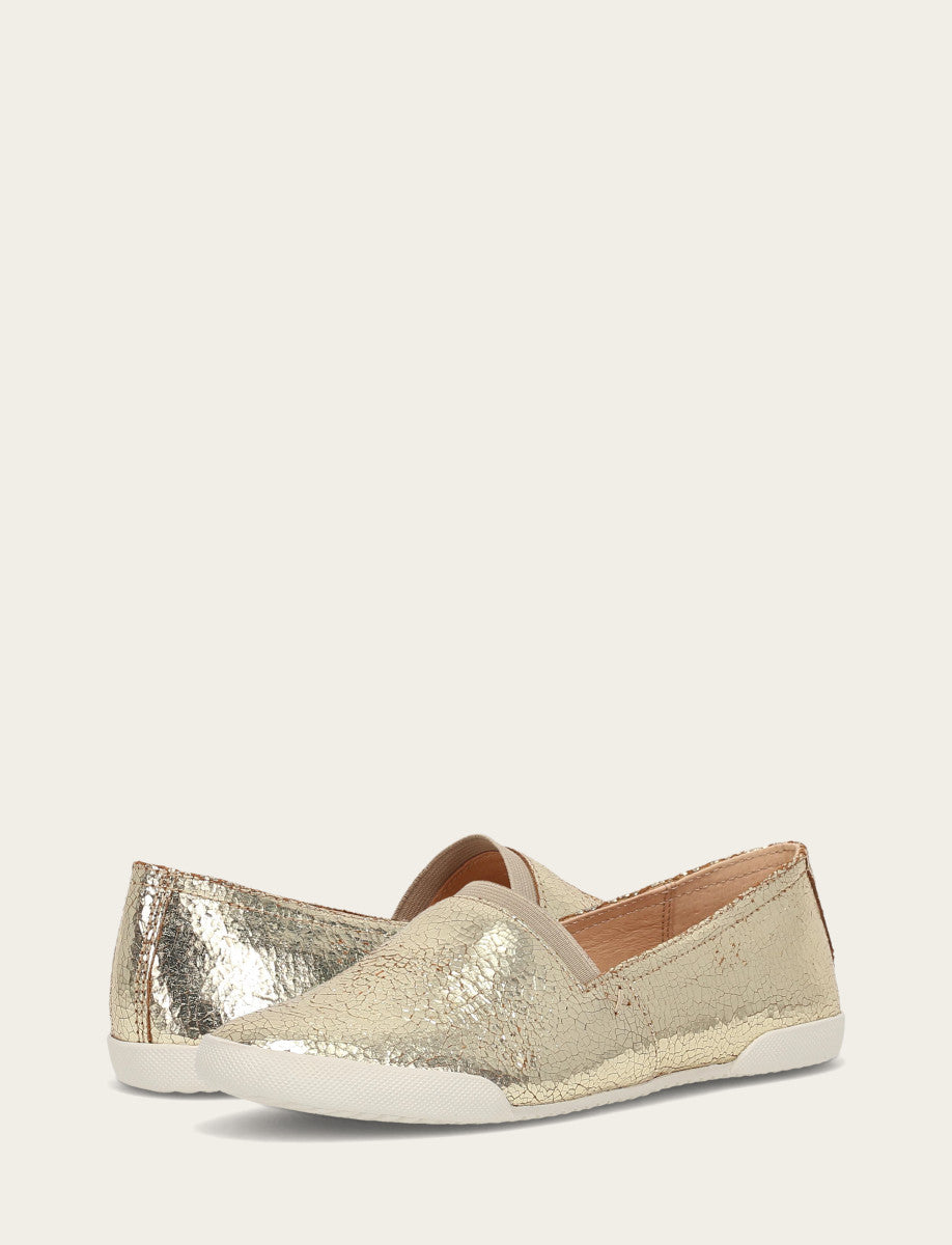 Women's Gold Mirror Melanie Slip On Sneakers | Frye Great Value