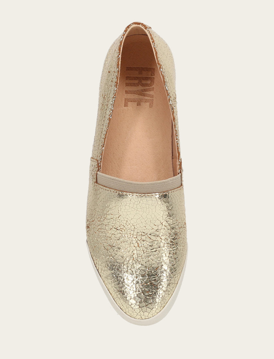 Women's Gold Mirror Melanie Slip On Sneakers | Frye Great Value
