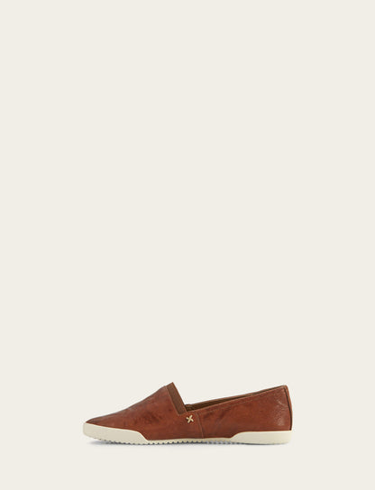 Women's Cognac Melanie Slip On Sneakers | Frye Featured