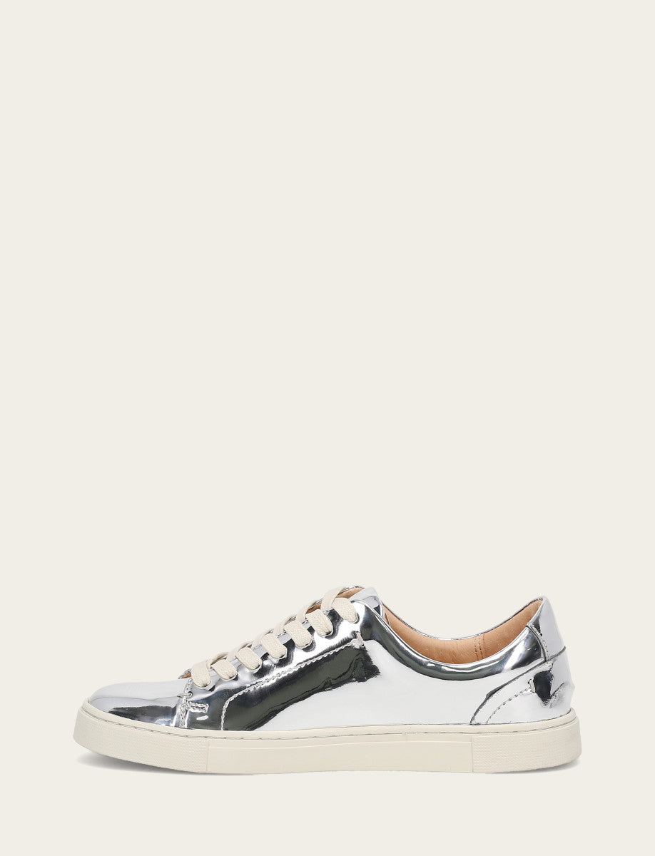 Women's Silver Ivy Low Lace Slip On Sneakers | Frye Featured