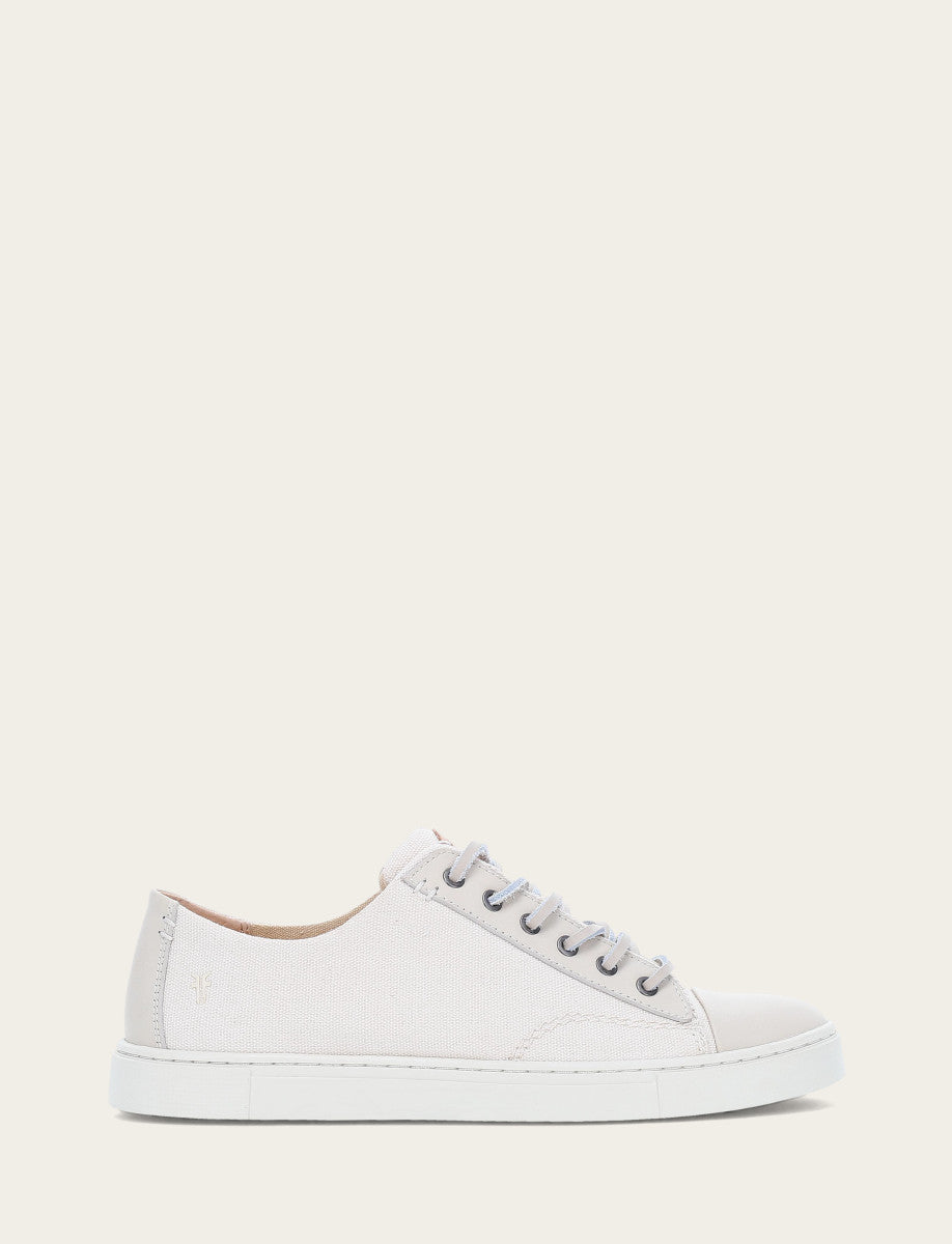 Women's Ivory Ivy Canvas Low Lace Sneakers | Frye Smart Buy