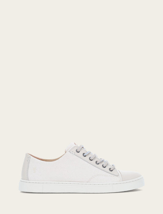 Women's Ivory Ivy Canvas Low Lace Sneakers | Frye Smart Buy