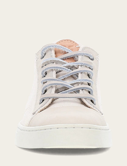 Women's Ivory Ivy Canvas Low Lace Sneakers | Frye Smart Buy