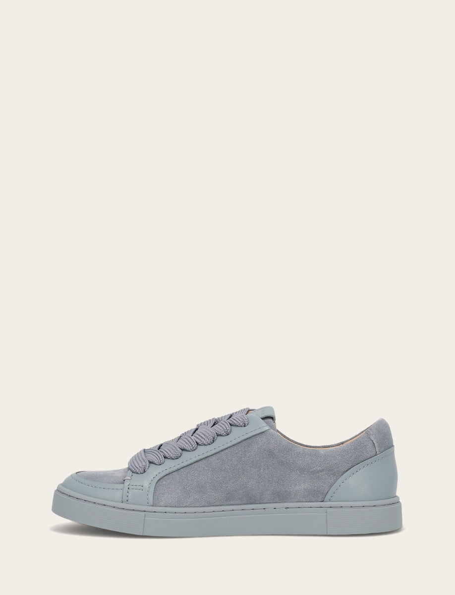 Women's Steel Blue Ivy Court Low Lace Sneakers | Frye Trusted