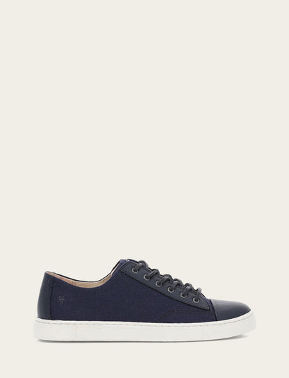 Women's Navy Ivy Canvas Low Lace Sneakers | Frye Everyday