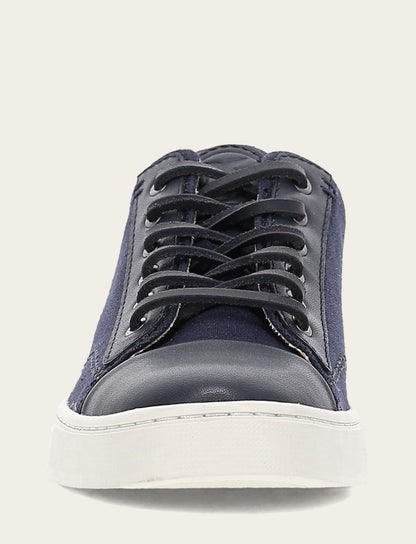 Women's Navy Ivy Canvas Low Lace Sneakers | Frye Everyday