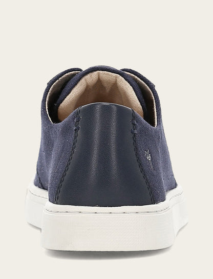 Women's Navy Ivy Canvas Low Lace Sneakers | Frye Everyday